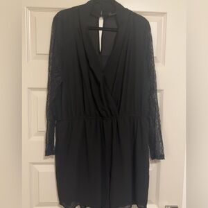 Forever 21 Black Long Sleeve Dress